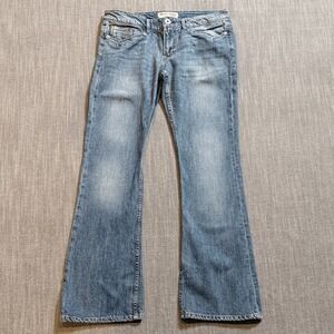 Bootheel Trading Co Memphis Bootcut Jeans Blue Wash 30x30 Western Turquoise Y2K